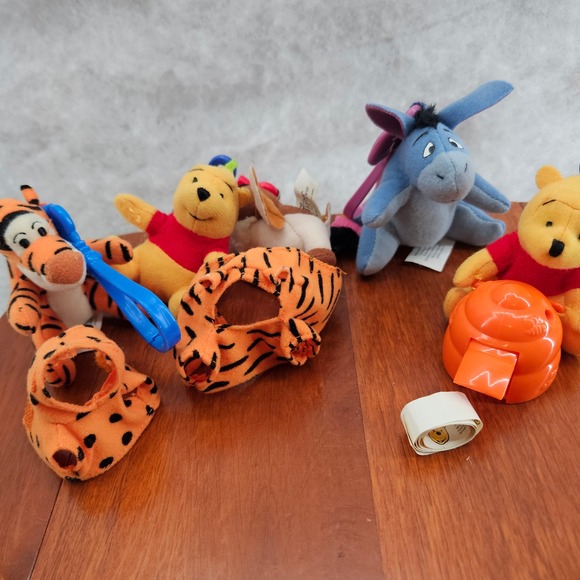 Disney Winnie the Pooh McDonald's Plush Clip Ons Set of 5 Stuffed Animals - Picture 5 of 8